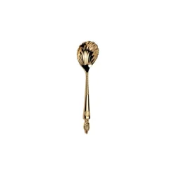 Arthur Price Clive Christian Empire Flame All Gold Caviar Spoon