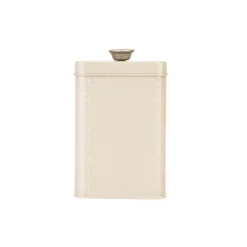 Artisan Street Embossed Storage Canister - Cream