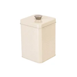 Artisan Street Embossed Storage Canister - Cream