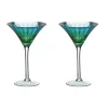 Artland Peacock 2 Piece Martini Glass Set
