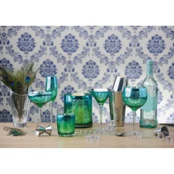 Artland Peacock 2 Piece Martini Glass Set
