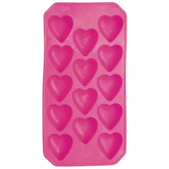 Barcraft Silicone Heart Ice Cube Tray - Pink