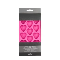 Barcraft Silicone Heart Ice Cube Tray - Pink