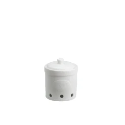 Bia International Garlic Storage Jar - Matte White