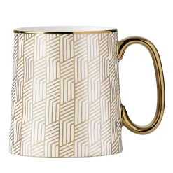 Bia International Geo 450ml Mug - Gold