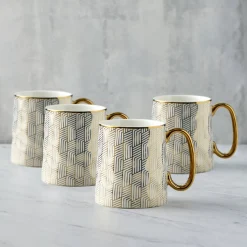 Bia International Geo 450ml Mug - Gold