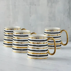 Bia International Parallel 450ml Mug - Gold