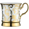 Bia International Porcelain Acanthus 400ml Mug - Gold