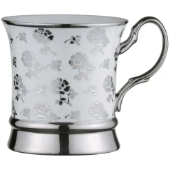 Bia International Porcelain Rose 400ml Mug - Platinum