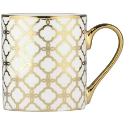 Bia International Porcelain Links 400ml Mug - Gold