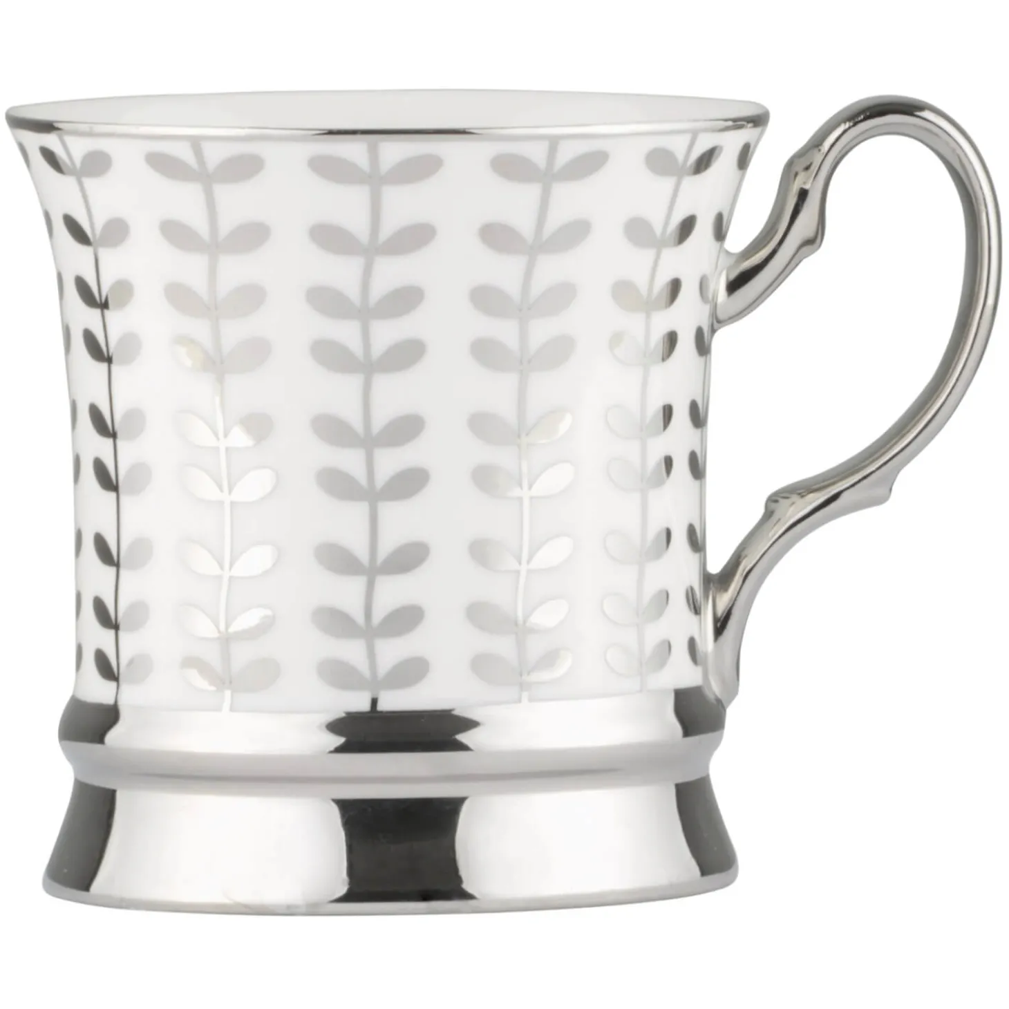 Bia International Porcelain Vine 400ml Mug - Platinum
