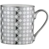Bia International Porcelain Tartan 400ml Mug - Platinum