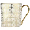 Bia International Porcelain Art Deco 400ml Mug - Gold