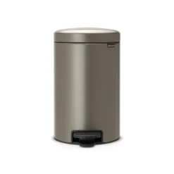Brabantia NewIcon 12 Litre Pedal Bin - Platinum