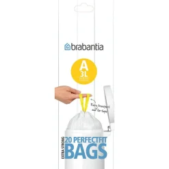 Brabantia PerfectFit Code A Bin Liners - 3 Litre