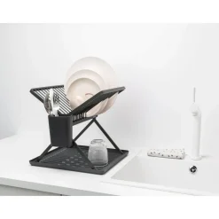 Brabantia SinkSide Dark Grey Foldable Dish Rack - Small