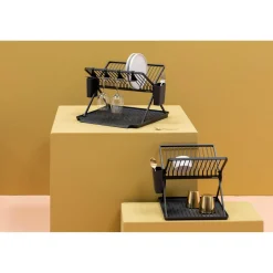 Brabantia SinkSide Dark Grey Foldable Dish Rack - Large