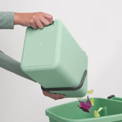 Brabantia Sort & Go 12 Litre Waste Bin - Jade Green