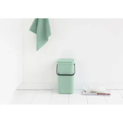 Brabantia Sort & Go 12 Litre Waste Bin - Jade Green