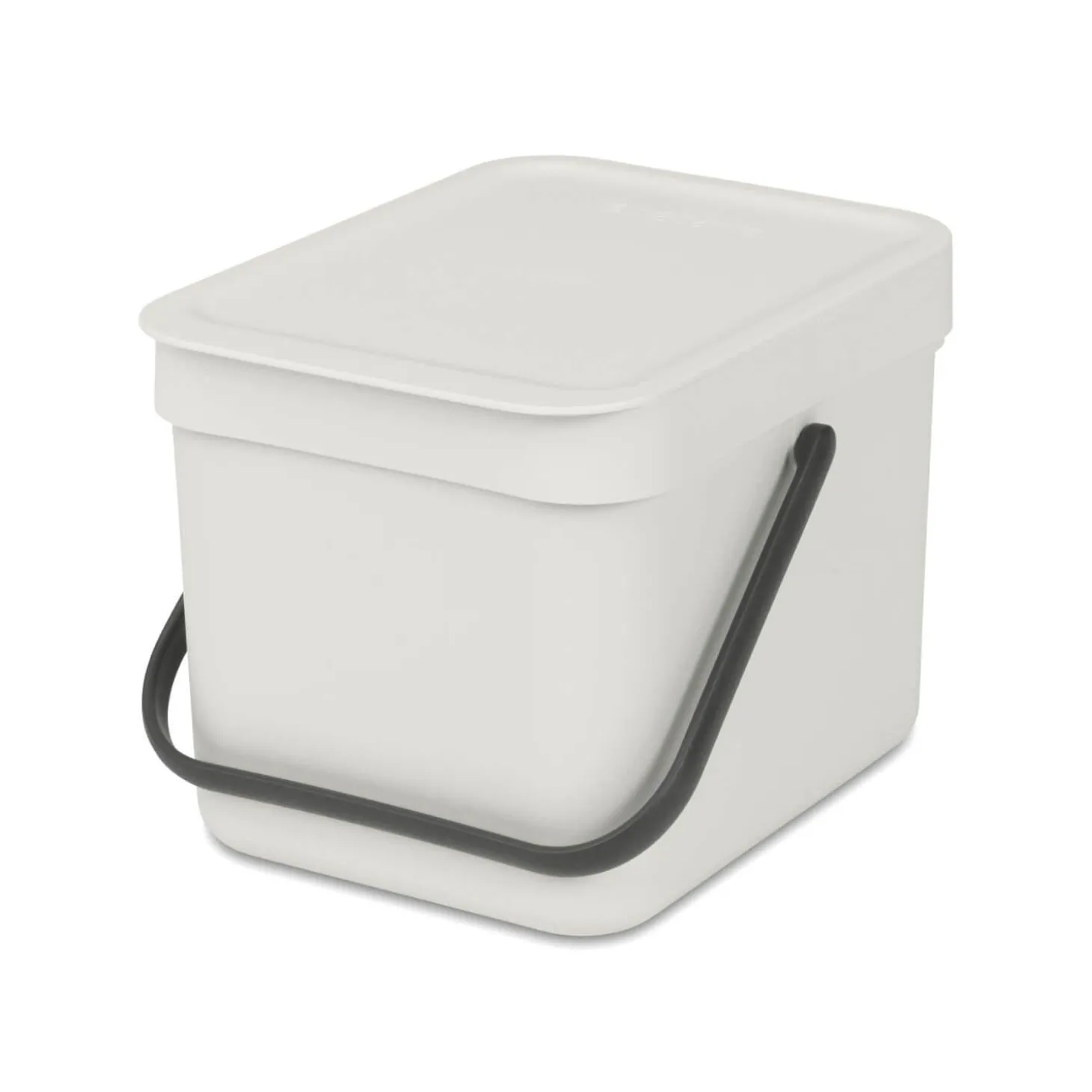 Brabantia Sort & Go 6 Litre Waste Bin - Light Grey