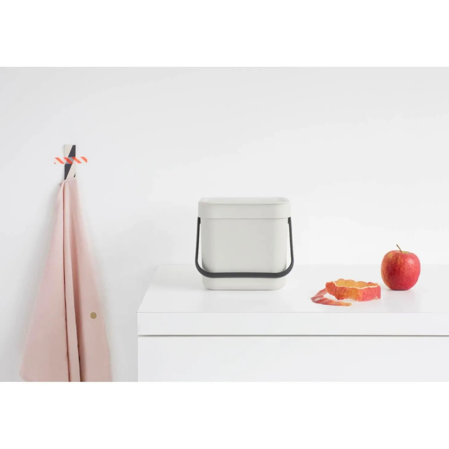 Brabantia Sort & Go 6 Litre Waste Bin - Light Grey