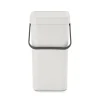 Brabantia Sort & Go 12 Litre Waste Bin - Light Grey