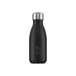 Chilly’s 260ml Monochrome Reusable Water Bottle - Black