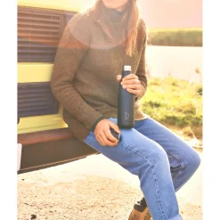 Chilly's 260ml Monochrome Reusable Water Bottle - All Black