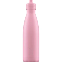 Chilly's 500ml Sports Reusable Water Bottle - Pastel Pink