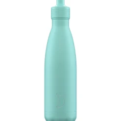 Chilly's 500ml Sports Reusable Water Bottle - Pastel Green