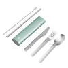 Chilly's 4-Piece Stainless Steel Cutlery Set - Lichen Green