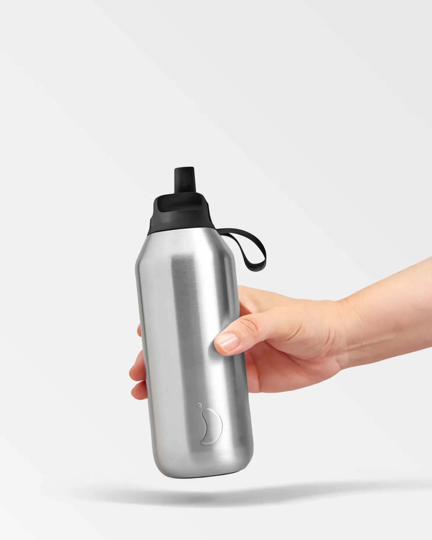 Chilly's Series 2 Flip Reusable 500ml 90% Recycled Stainless Steel Water Bottle