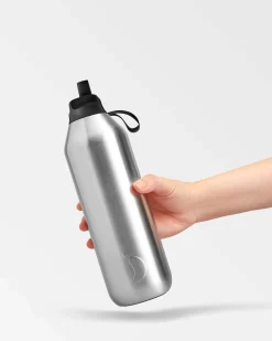 Chilly's Series 2 Flip Reusable 1000ml 90% Recycled Stainless Steel Water Bottle