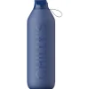 Chilly's Series 2 1-Litre Flip Reusable Water Bottle - Whale Blue