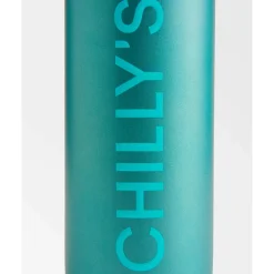 Chilly's Series 2 500ml Flip Reusable Water Bottle - Matte Metallic Atlantis