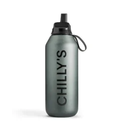 Chilly's Series 2 500ml Flip Reusable Water Bottle - Ombre Slate
