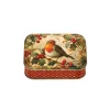 Christmas Small Rectangular Tin - Robin