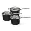 Circulon Style Hard Anodised Non-Stick Saucepan Set - 3 Piece