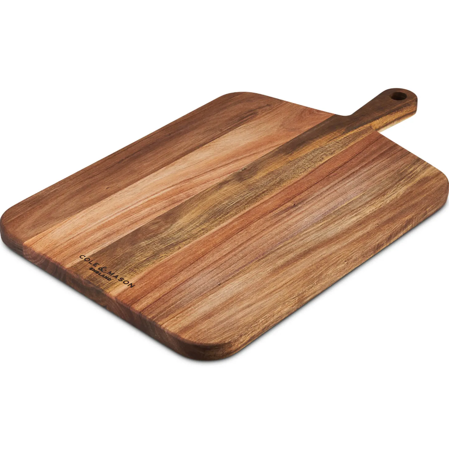 Cole & Mason Barkway Acacia Wood Cutting Board with Handle - Large