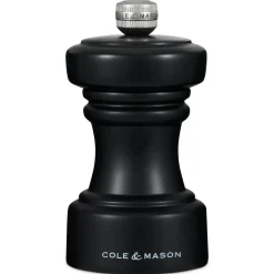 Cole & Mason Hoxton 10.4cm Beech Wood Salt Mill - Black
