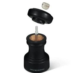 Cole & Mason Hoxton 10.4cm Beech Wood Salt Mill - Black