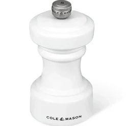 Cole & Mason Hoxton 10.4cm Beech Wood Salt Mill - White