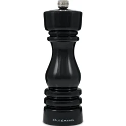 Cole & Mason London 18cm Beech Wood Pepper Mill - Gloss Black
