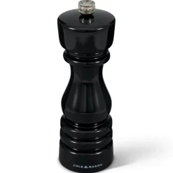 Cole & Mason London 18cm Beech Wood Pepper Mill - Gloss Black