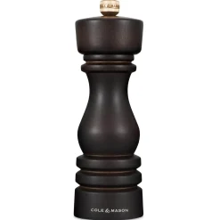 Cole & Mason London 18cm Beech Wood Salt Mill - Chocolate