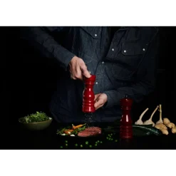 Cole & Mason London 18cm Beech Wood Pepper Mill - Gloss Red