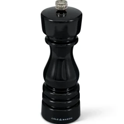 Cole & Mason London 18cm Beech Wood Salt Mill - Gloss Black