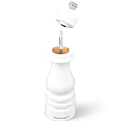 Cole & Mason London 18cm Beech Wood Pepper Mill - Gloss White