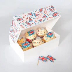 Creative Party 6 Cupcake Box - Union Jack
