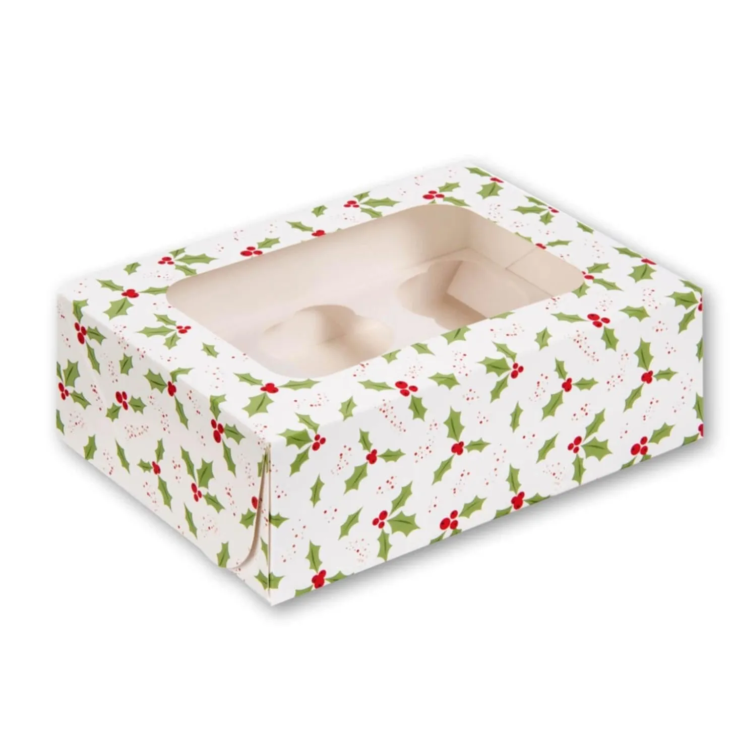 Creative Party 6 Cupcake Box - Holly